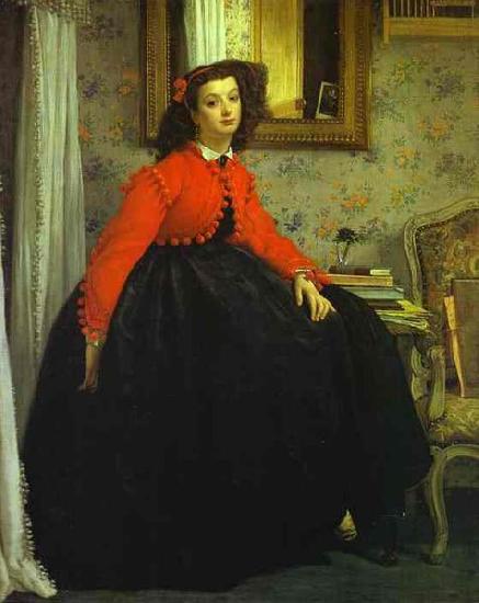 unknow artist Portrait of Miss L. L. Germany oil painting art